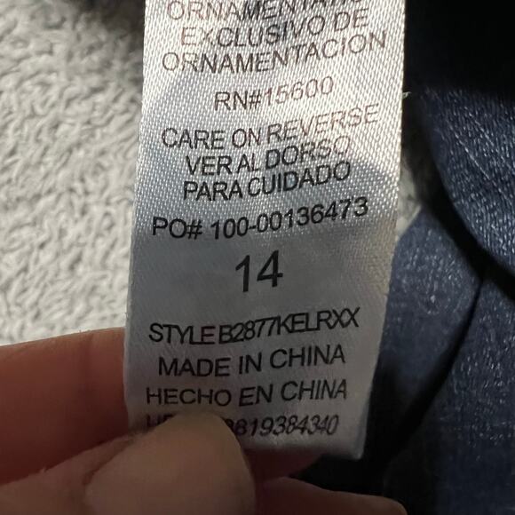 Democracy Jeans Womens 14 (33x29.5) Ankle Blue Denim Ab Technology Taper - Picture 7 of 12